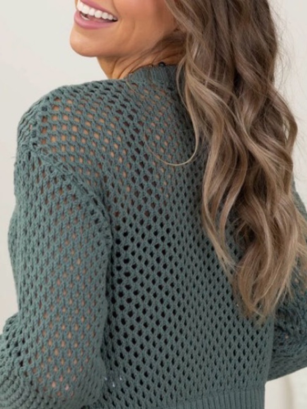 Moon & Madison Crochet Knit Sweater